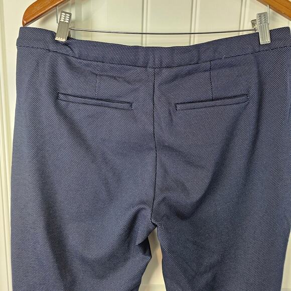 Liverpool Dress Pants Womens Size 12 Blue Polka Dots Stretch Career High Rise - Picture 6 of 11